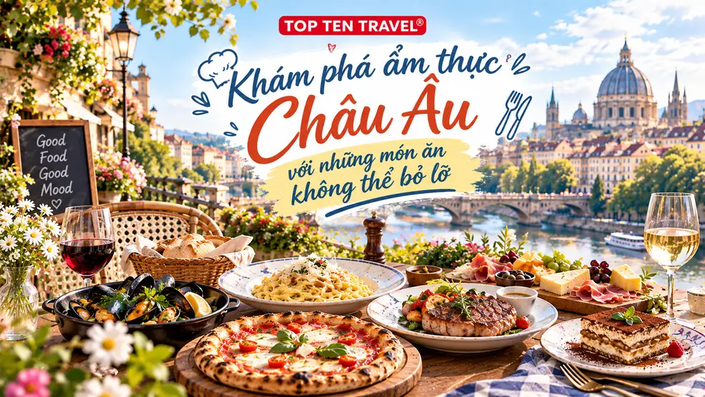 Khám phá ẩm thực Châu Âu với những món ăn không thể bỏ lỡ