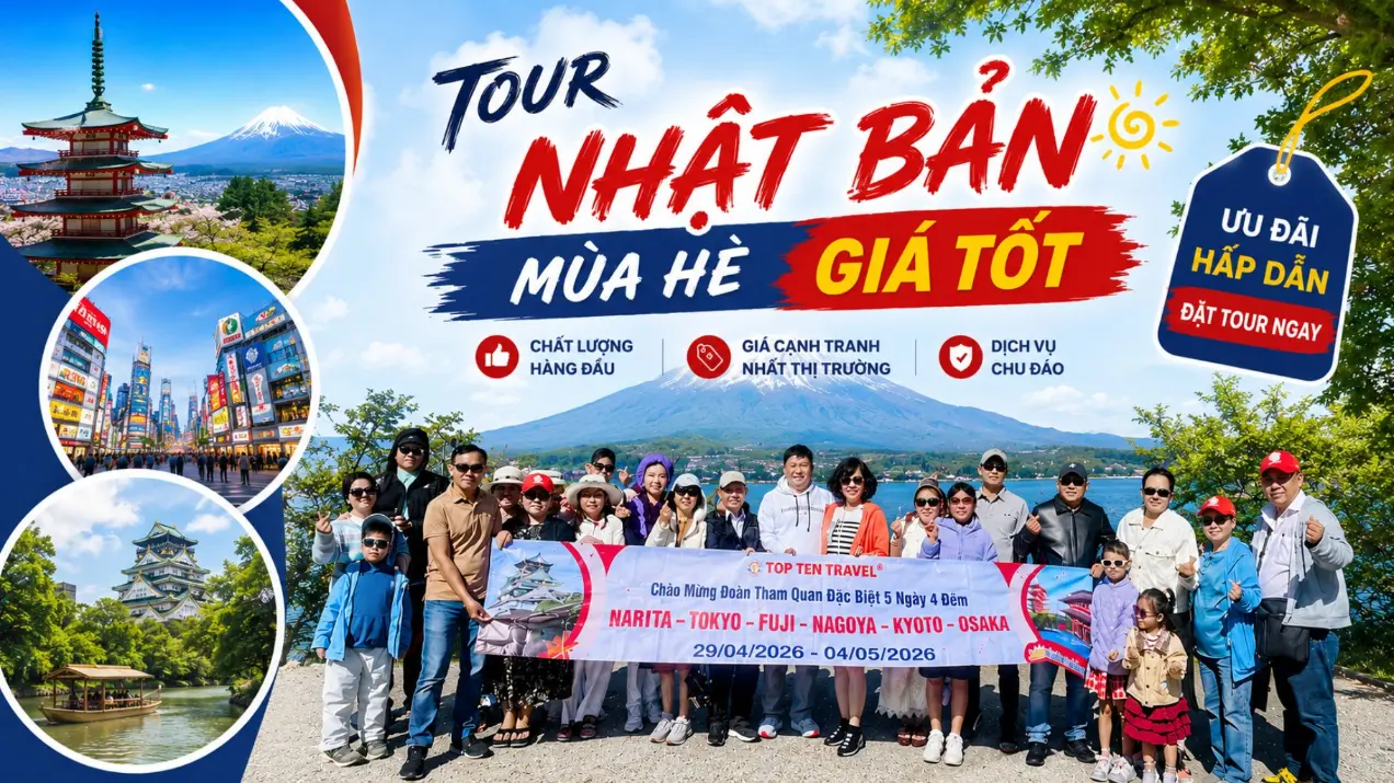 Tour Nhật Bản Mùa Hè 2026 Giá Tốt - Lịch Trình Chi Tiết & Ưu Đãi Hấp Dẫn