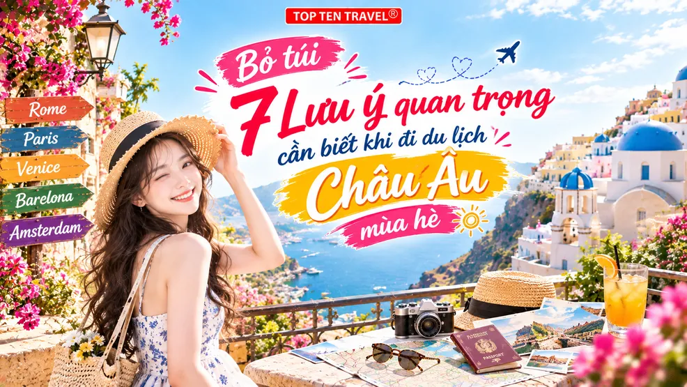 'Bỏ túi' 7 lưu ý quan trọng cần biết khi đi du lịch Châu Âu mùa hè