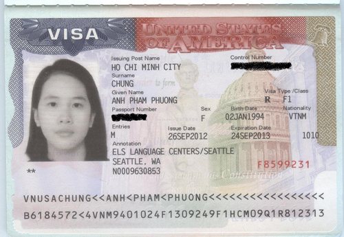Hồ sơ cấp visa Mỹ