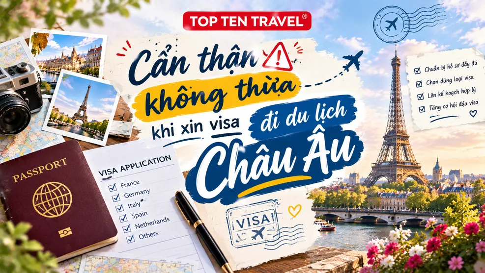 Cẩn thận không thừa khi xin visa đi du lịch Châu Âu