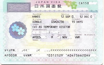 Thủ Tục Xin Visa du Lich Nhật Bản