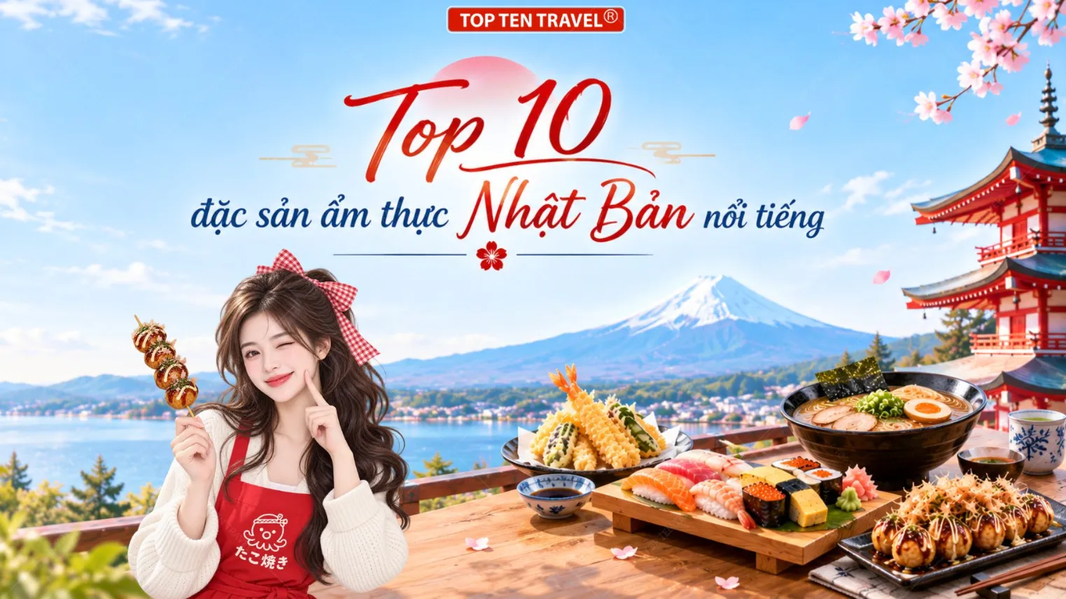 Top 10 đặc sản ẩm thực Nhật Bản nổi tiếng