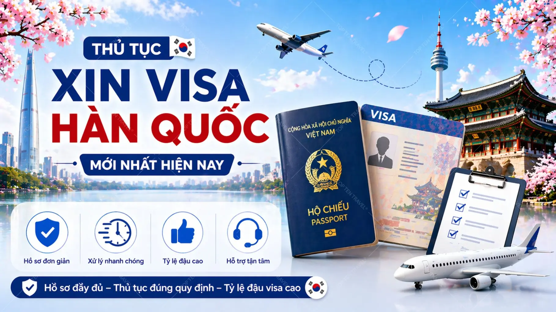 Thủ tục xin visa Hàn Quốc mới nhất 2026