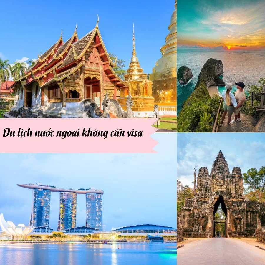 Tour du lịch nước ngoài không cần visa