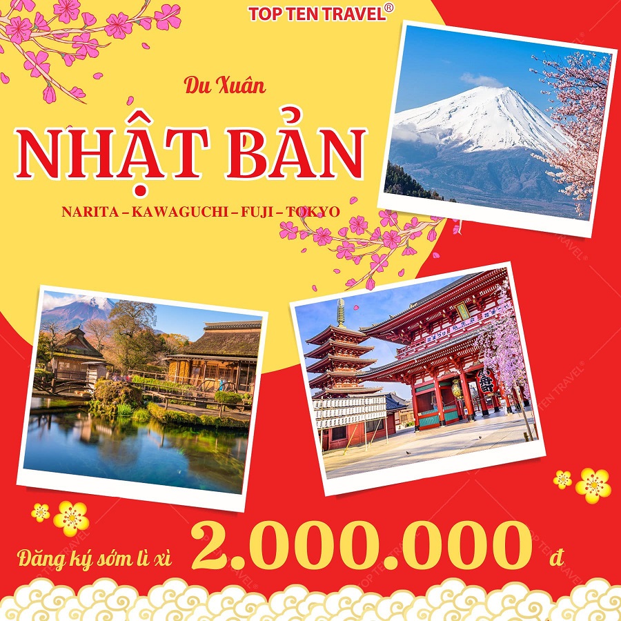 Lì xì ngay 2 triệu tour Nhật Bản – Khám phá Cung đường Vàng