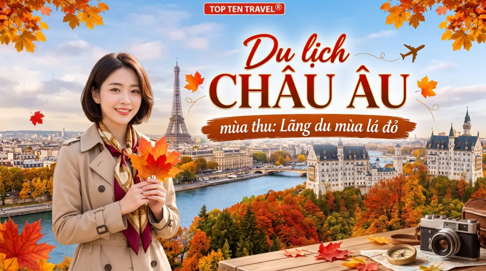 Du lịch Châu Âu mùa thu: Lãng du mùa lá đỏ