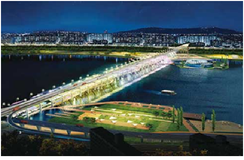 Ngắm Cầu Banpo Trên sông Hàn