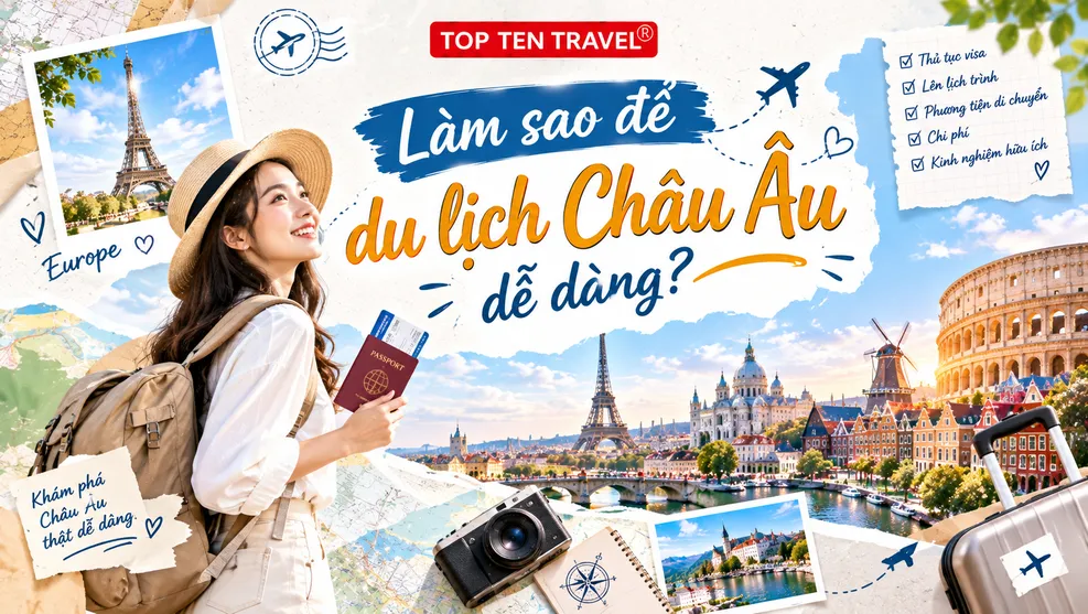 Làm sao để du lịch Châu Âu dễ dàng? Kinh nghiệm chi tiết