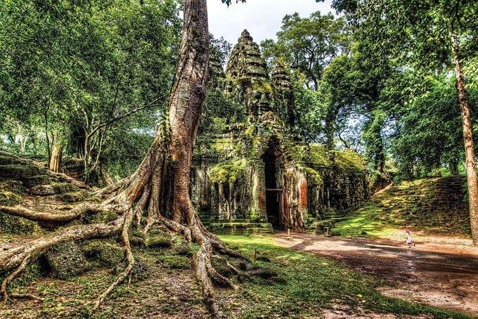 Campuchia đẹp cả trong mưa