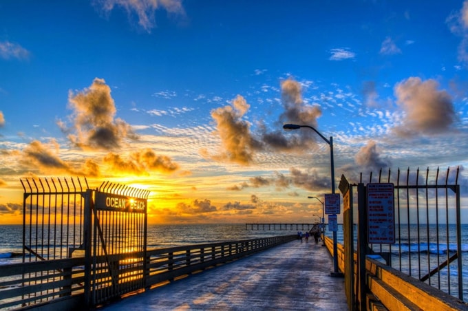 Vi vu biển nước Mỹ tại San Diego