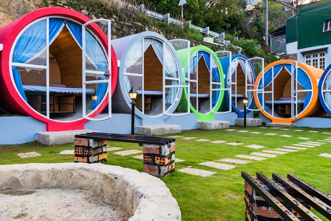 2 địa chỉ trải nghiệm khách sạn ống cống ở Đà Lạt