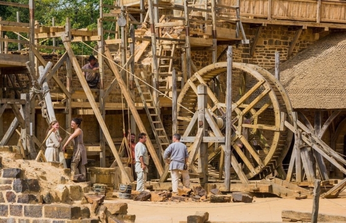 Tòa lâu đài được xây dựng theo phong cách từ thời Trung cổ ở Pháp