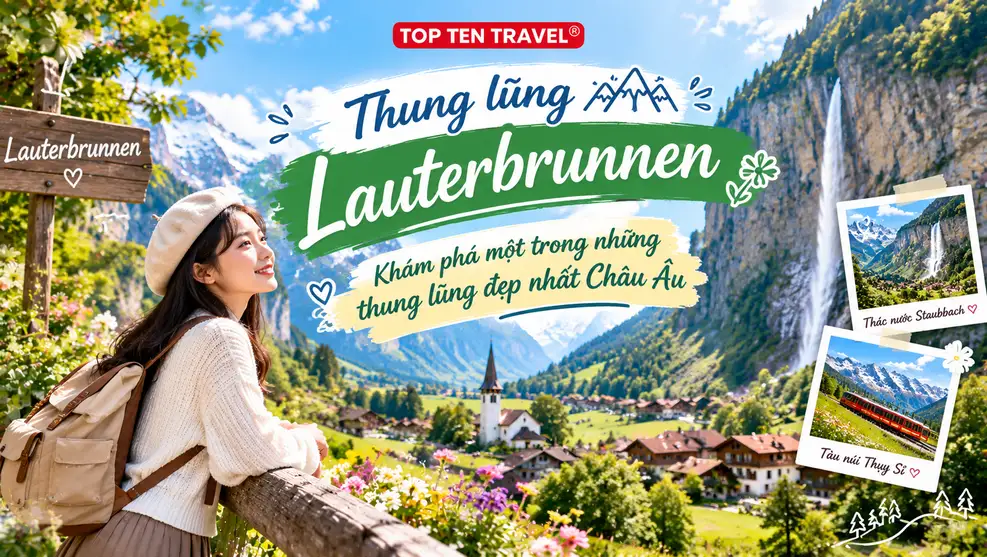 Thung lũng Lauterbrunnen - Khám phá một trong những thung lũng đẹp nhất Châu Âu