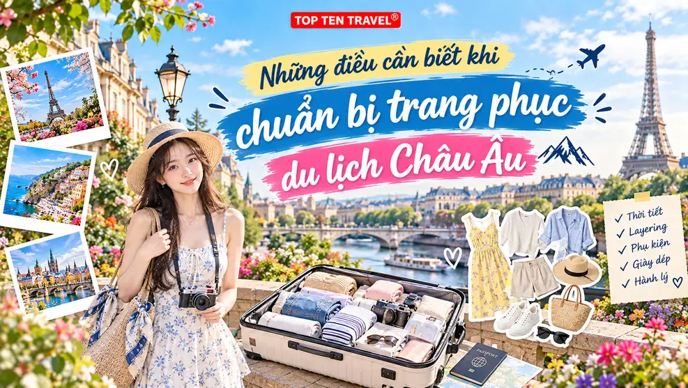 Những điều cần biết khi chuẩn bị trang phục du lịch Châu Âu