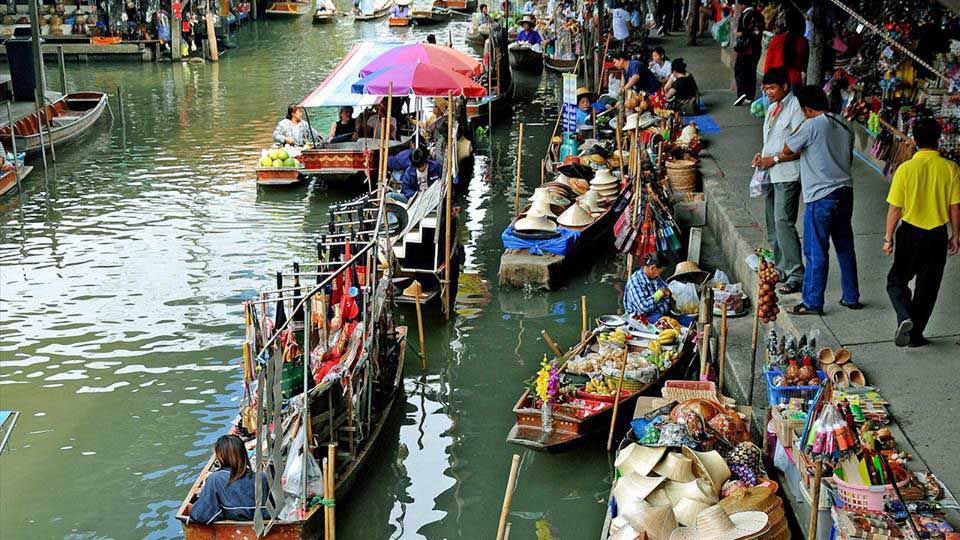 Khám phá điểm thú vị về chợ nổi bốn miền Pattaya - Thái Lan