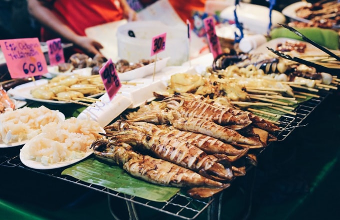 Địa điểm các phố ăn uống trên đất Thái