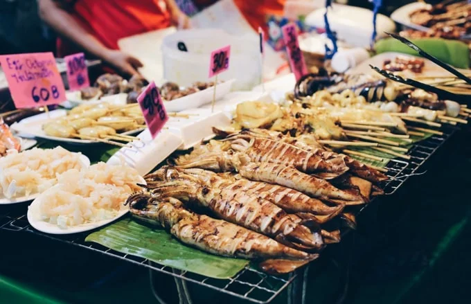 Địa điểm các phố ăn uống trên đất Thái