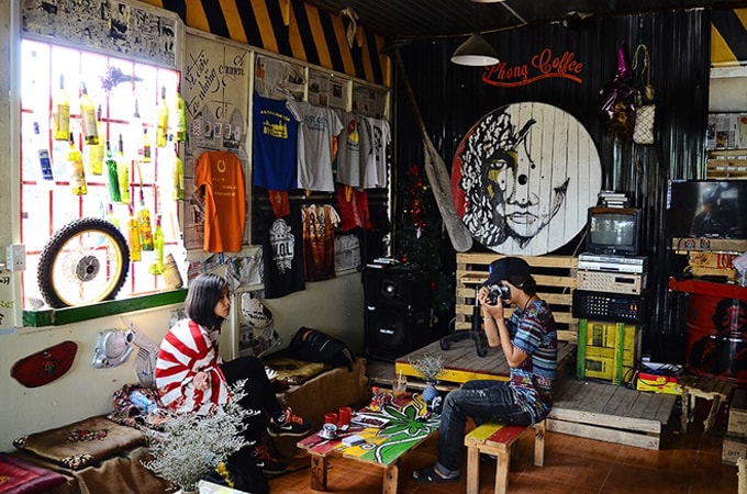 Quán cà phê phong cách ở Đà Lạt