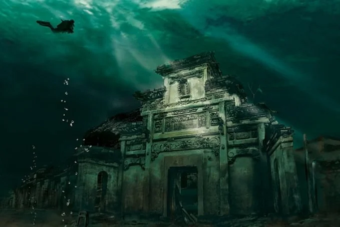 Khám phá thành phố cổ nghìn năm chìm sâu dưới lòng hồ ở Trung Quốc