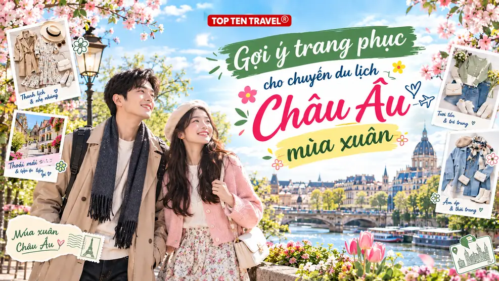 Gợi ý trang phục cho chuyến du lịch Châu Âu mùa xuân