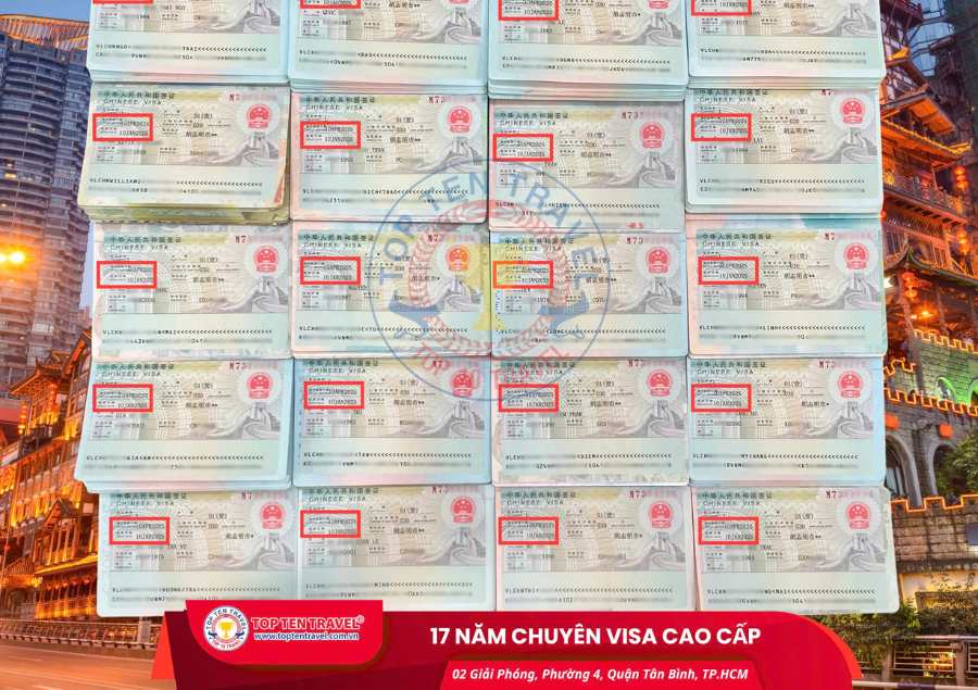 Danh sách các loại visa Trung Quốc