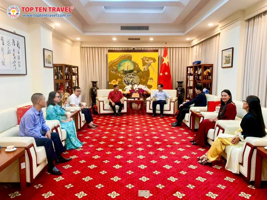 Top Ten Travel gặp mặt chúc tết Tổng Lãnh Sự Quán Trung Quốc tại Thành Phố Hồ Chí Minh