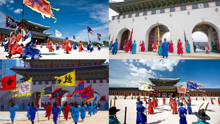 Nghi thức đổi gác đặc biệt tại Cung Điện Gyeongbokgung Hàn Quốc