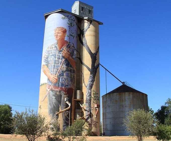 Độc đáo con đường nghệ thuật Silo ở Úc
