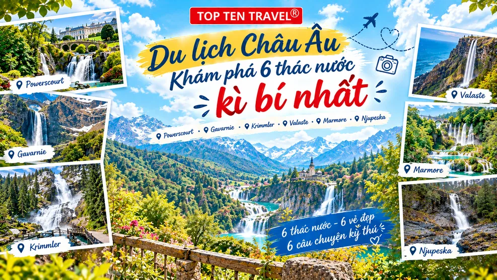 Du lịch Châu Âu - Khám phá 6 thác nước kì bí nhất