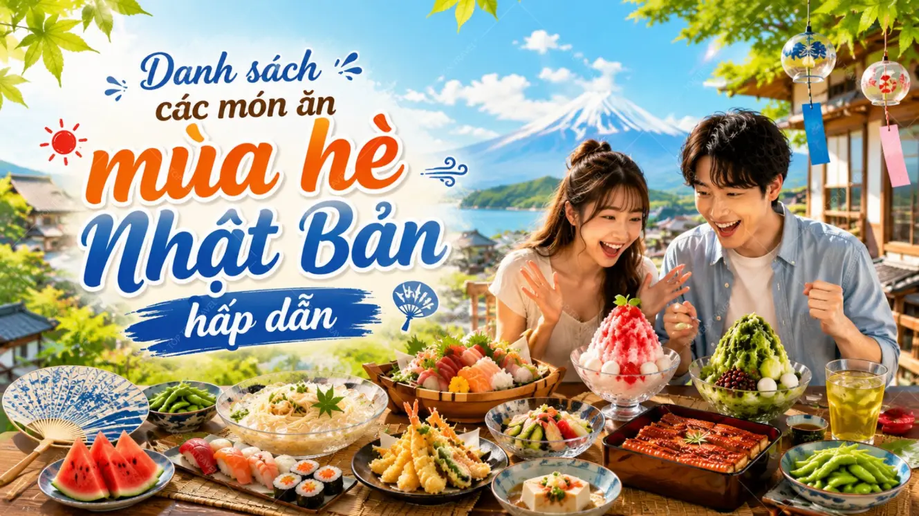 Danh sách các món ăn mùa hè Nhật Bản hấp dẫn