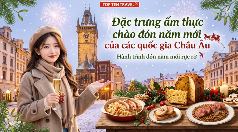 Đặc trưng ẩm thực chào đón năm mới của các quốc gia Châu Âu
