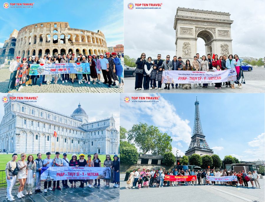 Những điểm đến hấp dẫn trong tour Châu Âu 3 Nước Pháp - Thụy Sỹ - Ý – Vatican