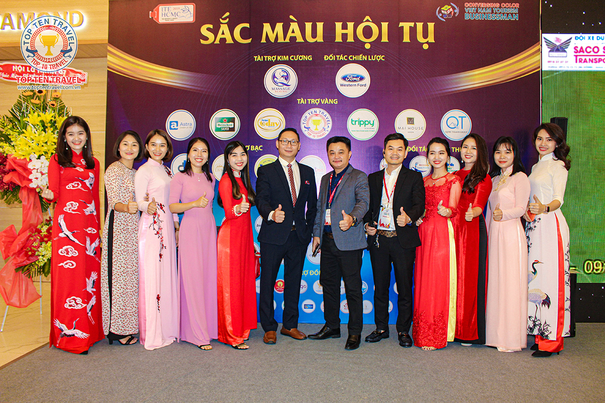 Top Ten Travel là nhà tài trợ vàng cho 'Sắc màu hội tụ doanh nhân du lịch Việt Nam 2019'