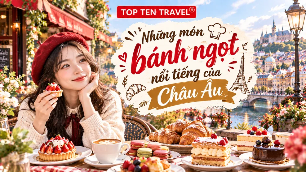 Những món bánh ngọt nổi tiếng của Châu Âu