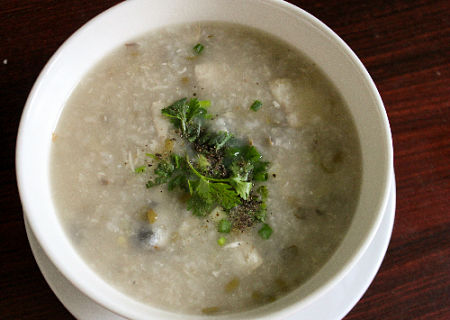 Cháo đầu cá thu