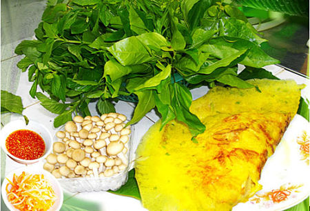 Bánh xèo núi Cấm