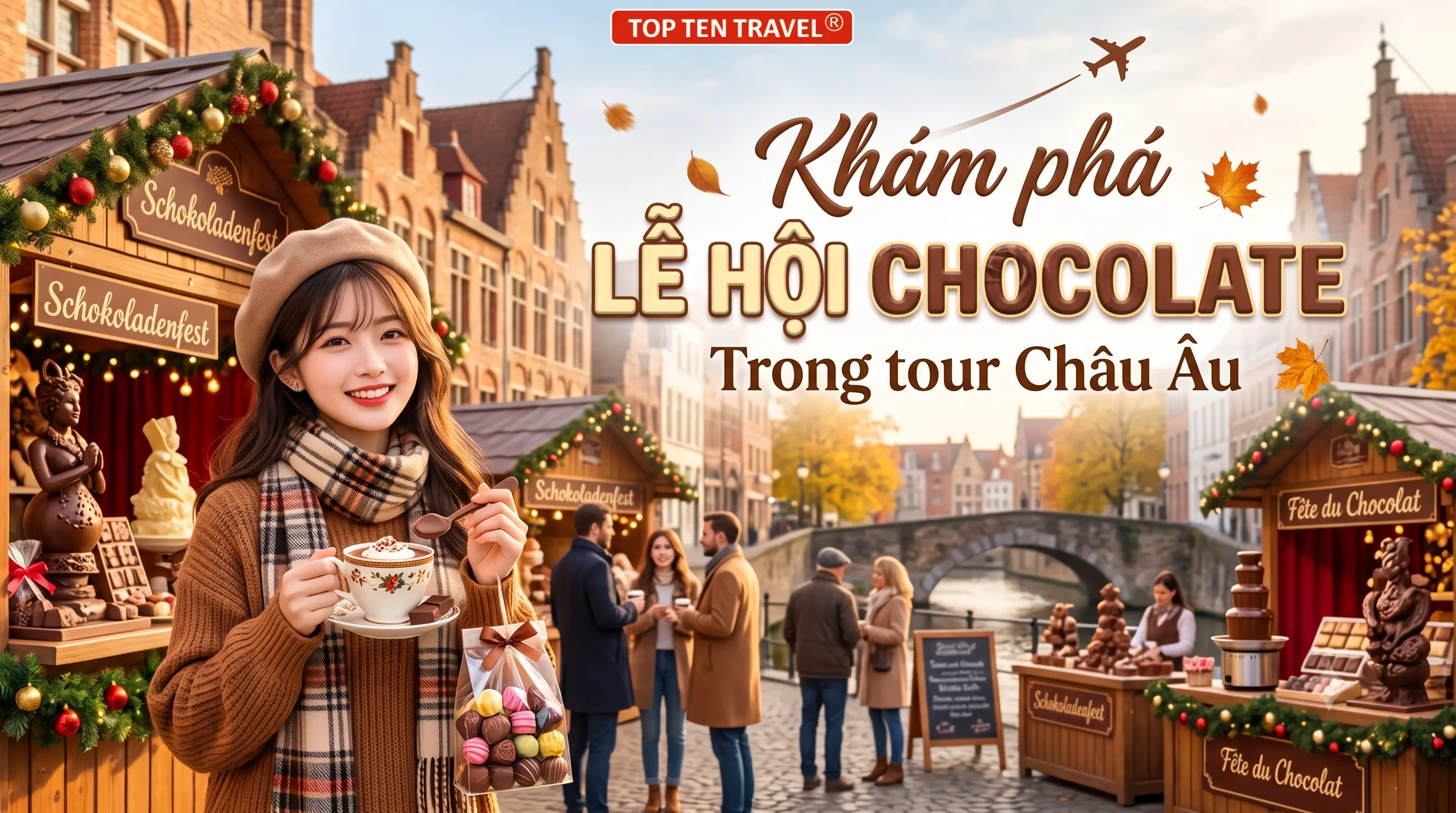 Khám phá lễ hội chocolate trong tour Châu Âu