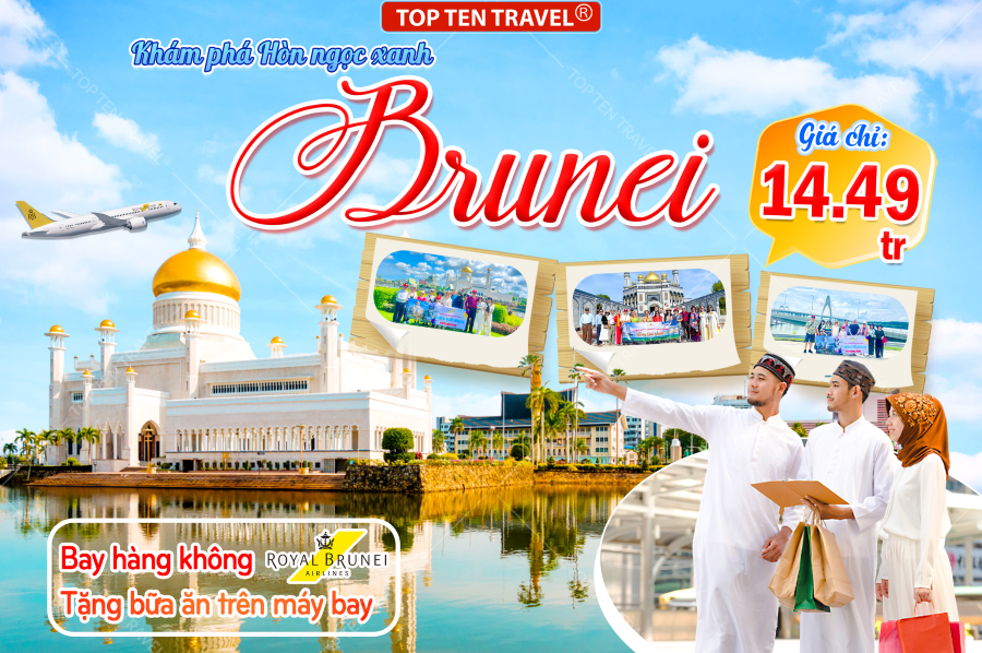Tour Du Lịch Brunei: Hòn Ngọc Xanh Đông Nam Á | 4N3D