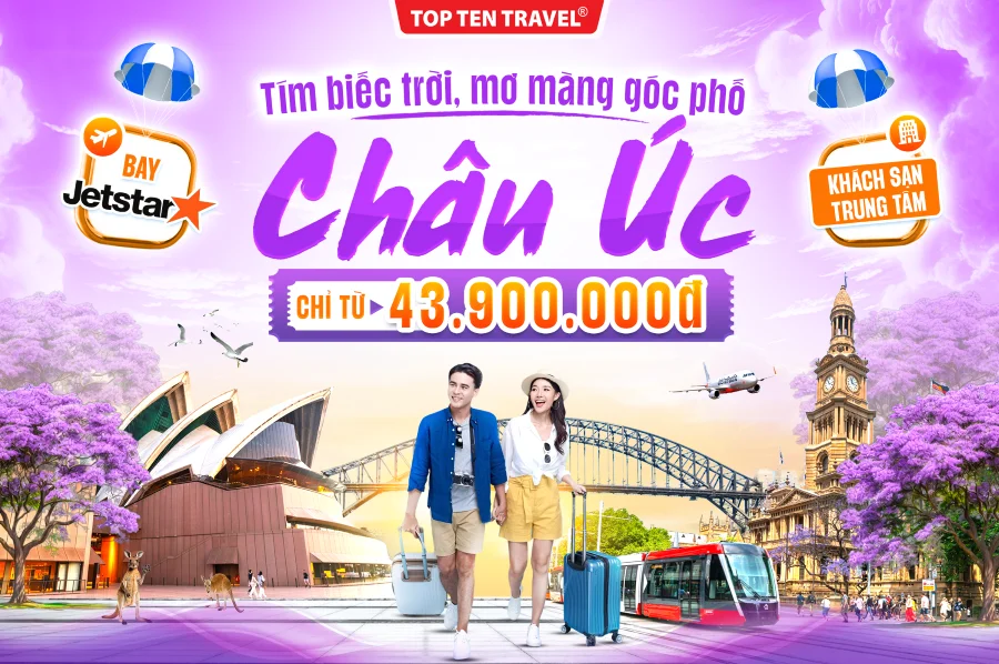 Tour du lịch Úc Mùa xuân: Sydney - Melbourne 6 Ngày 5 Đêm