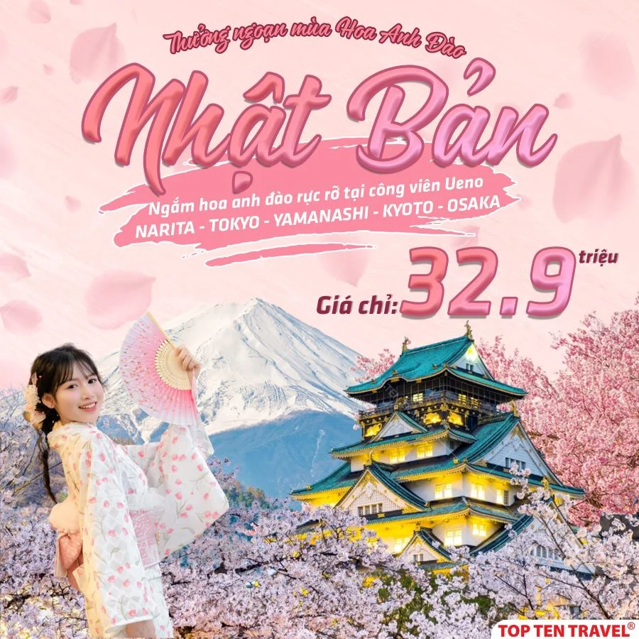Du lịch Nhật Bản mùa thu: Narita - Hakone - Kawaguchiko - Tokyo