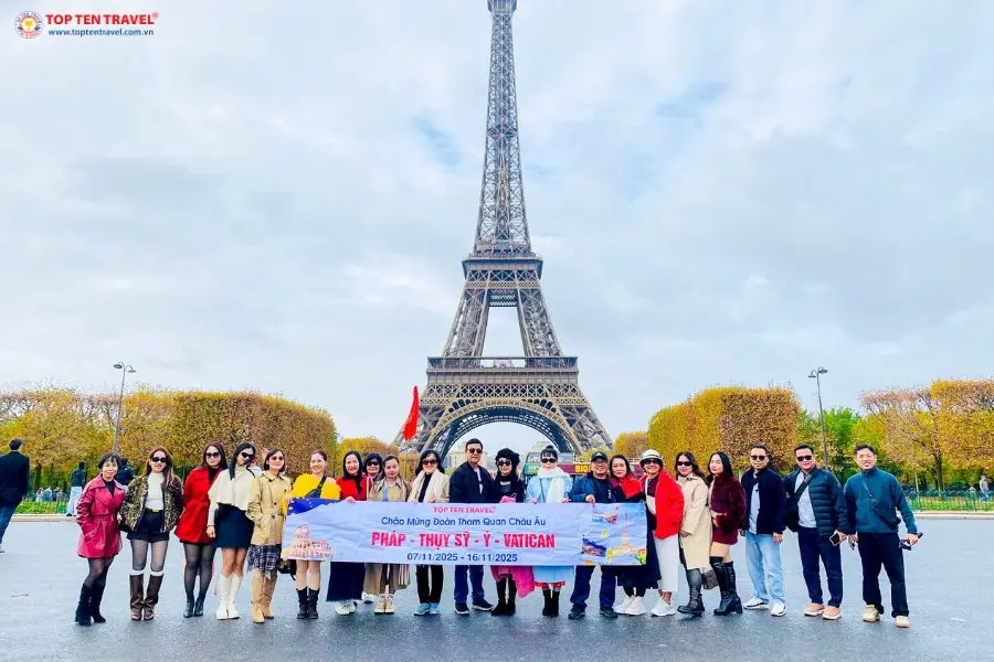 Tour Châu Âu: Đức - Hà Lan - Bỉ - Lux - Thụy Sĩ - Pháp 10N10D
