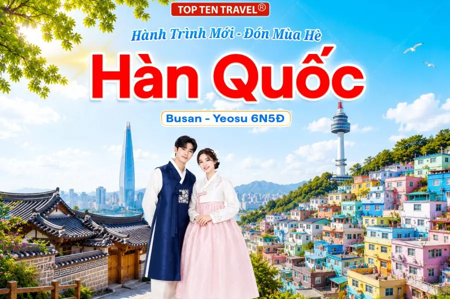 Tour Hàn Quốc Mùa hè 2026: Busan - Yeosu 6N5D