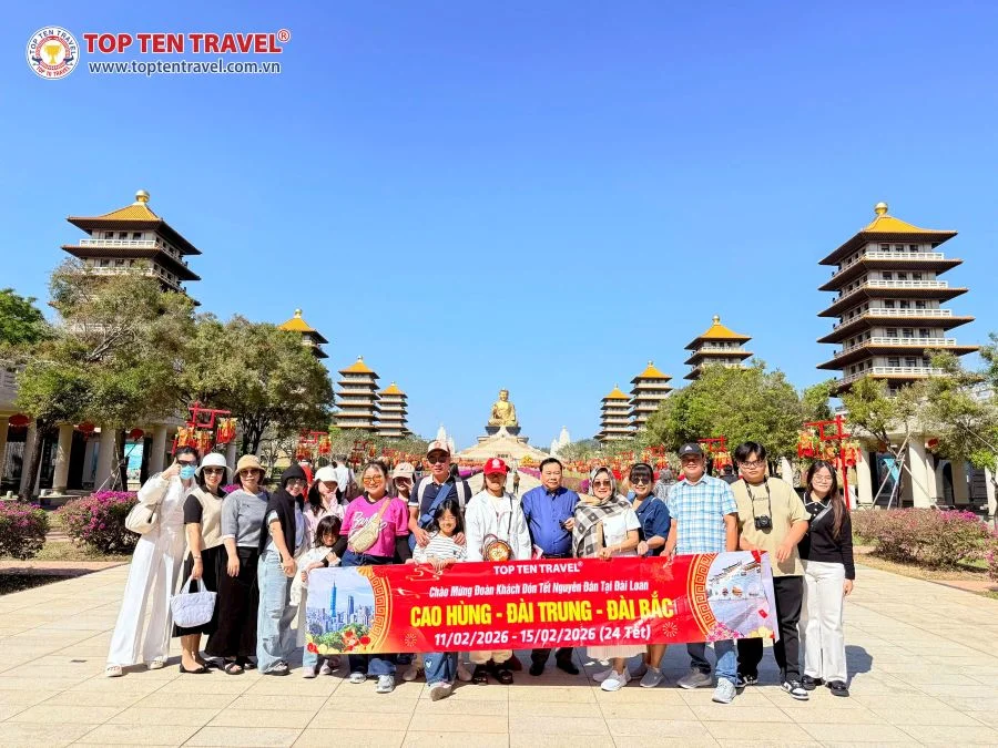 Tour Đài Loan Mùa Hè: Cao Hùng - Đài Trung - Đài Bắc 5N4D