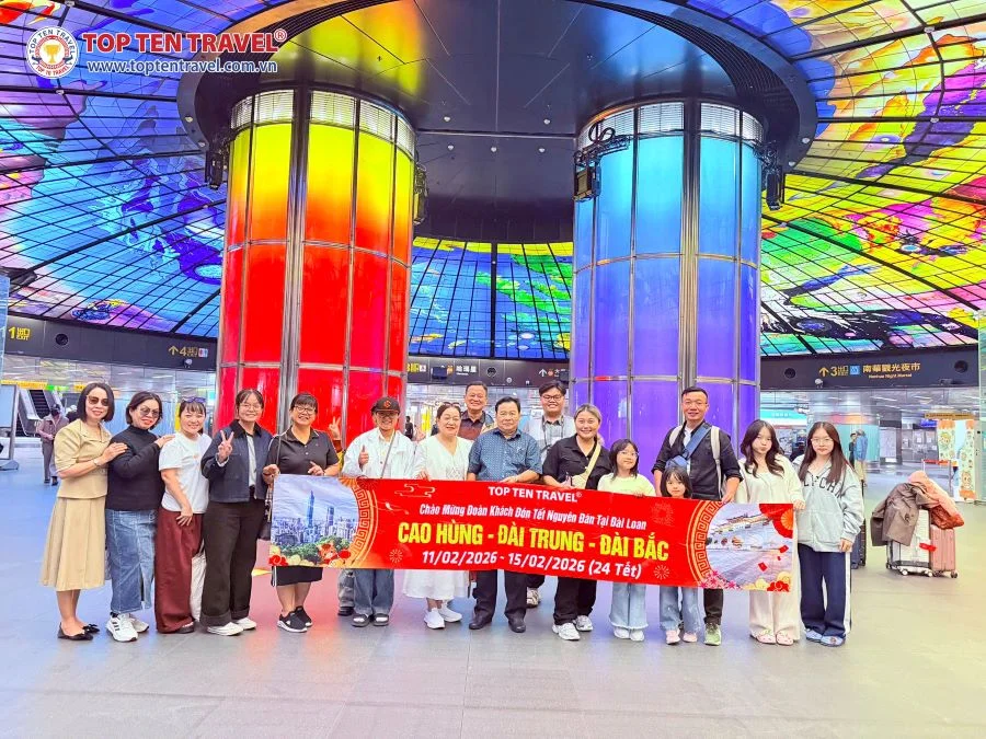 Tour Đài Loan Mùa Hè: Cao Hùng - Đài Trung - Đài Bắc 5N4D