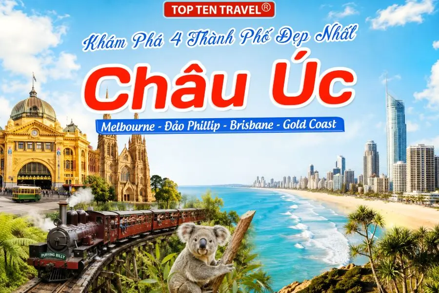Tour du lịch Úc: Melbourne - Đảo Phillip - Brisbane - Gold Coast 7N7D