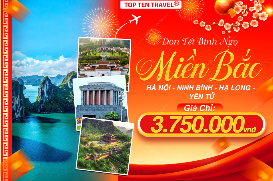 Tour Du Lịch Miền Bắc: Hà Nội - Ninh Bình - Hạ Long - Yên Tử 4N3D