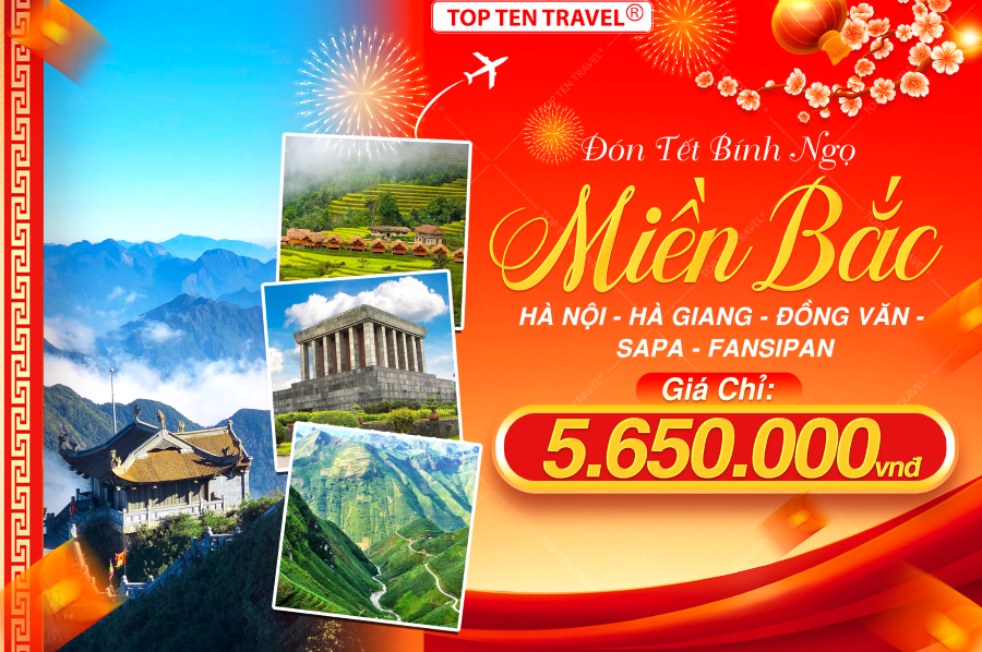 Tour miền Bắc: Hà Nội - Hà Giang - Đồng Văn - Sapa - Fansipan | 5N4D