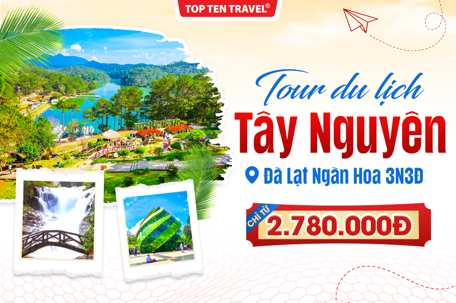 Tour du lịch Đà Lạt Ngàn Hoa 3N3Đ