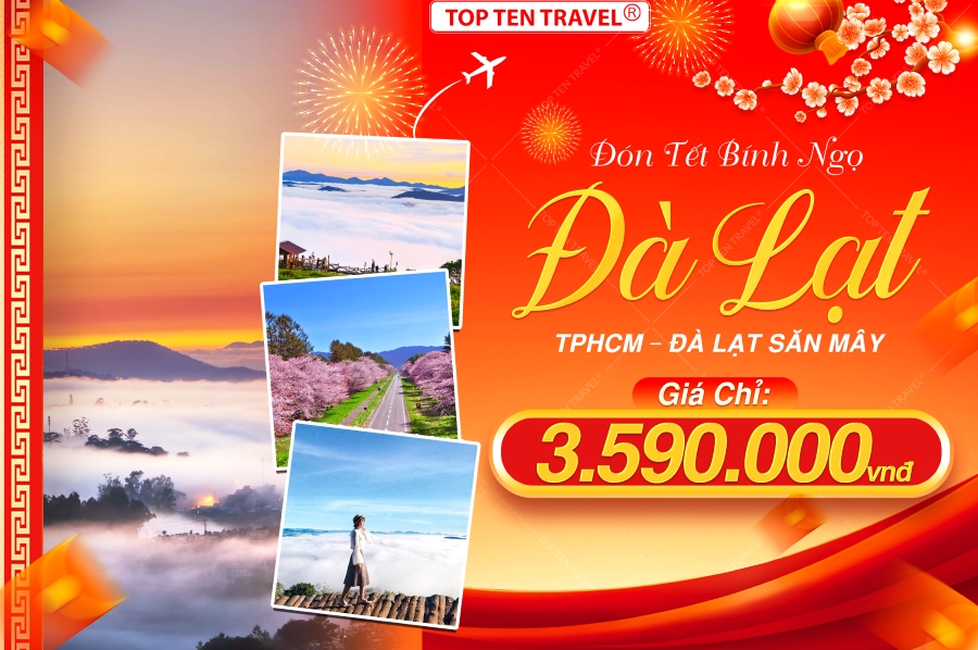Tour du lịch Đà Lạt Ngàn Hoa 3N3Đ